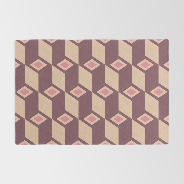 Retro Geometric Bloom Revival Rug Gallery Image 2