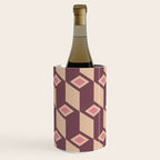 Retro Geometric Bloom Revival Wine Chiller Gallery Image 1