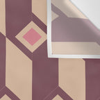 Retro Geometric Bloom Revival Wall Tapestry Gallery Image 3
