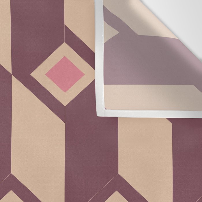Retro Geometric Bloom Revival Wall Tapestry Gallery Image 3