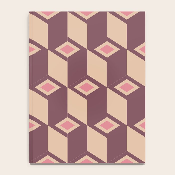 Retro Geometric Bloom Revival Notebook Gallery Image 4