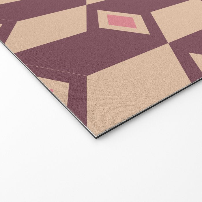 Retro Geometric Bloom Revival Welcome Mat Gallery Image 2