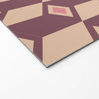 Retro Geometric Bloom Revival Welcome Mat Gallery Image 2