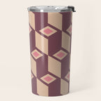 Retro Geometric Bloom Revival Travel Mug Gallery Image 2
