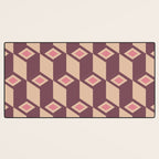 Retro Geometric Bloom Revival Desk Mat Gallery Image 3