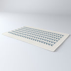 Leaf Pattern Pastel Blue - Scandinavian Rug Gallery Image 3