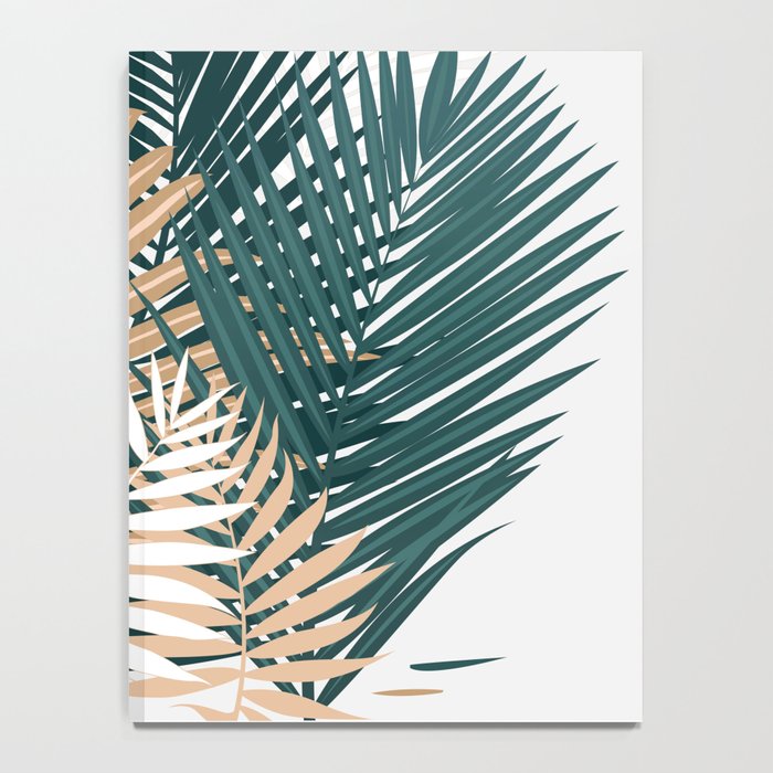 Gold and Green Palm Leaves Notebook Gallery Image 4