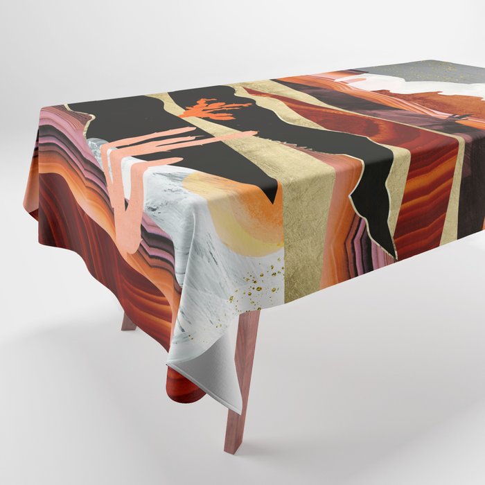 Coral Desert Lake Tablecloth Gallery Image 1