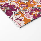 Ruby and Spice Floral Mandala Welcome Mat Gallery Image 2