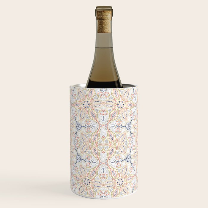 Modern mosaic mandalas Wine Chiller Gallery Image 1