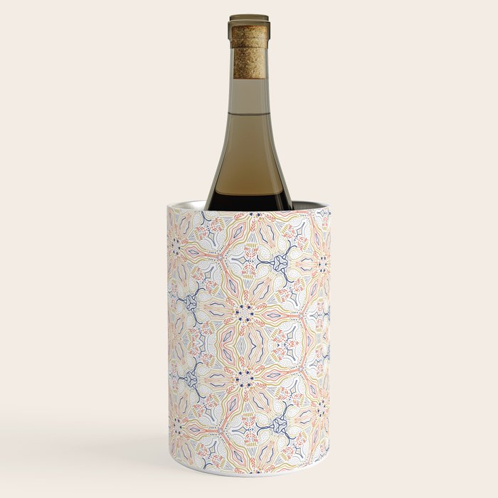 Modern mosaic mandalas Wine Chiller Gallery Image 3