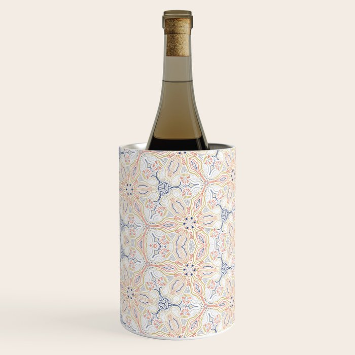Modern mosaic mandalas Wine Chiller Gallery Image 2