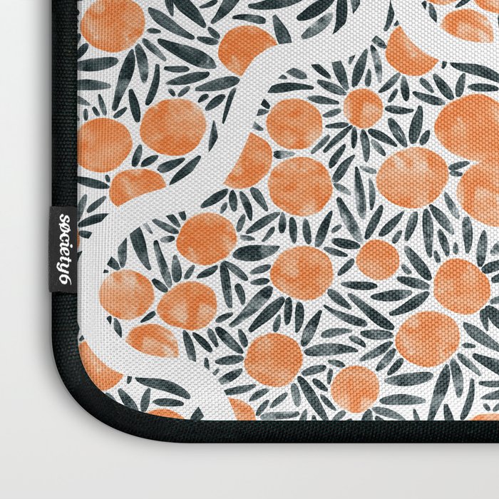 Tangerine Lattice Dreams Laptop Sleeve Gallery Image 3