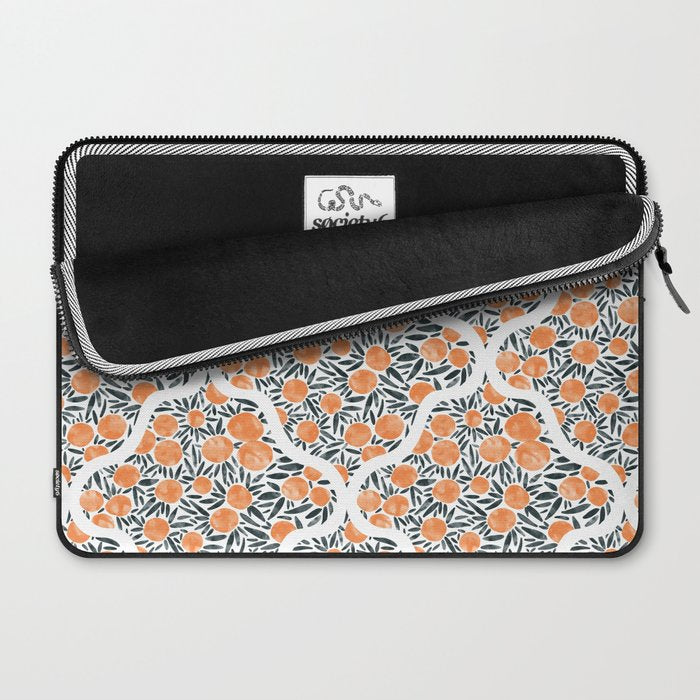Tangerine Lattice Dreams Laptop Sleeve Gallery Image 2