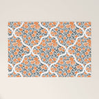 Tangerine Lattice Dreams Welcome Mat Gallery Image 1