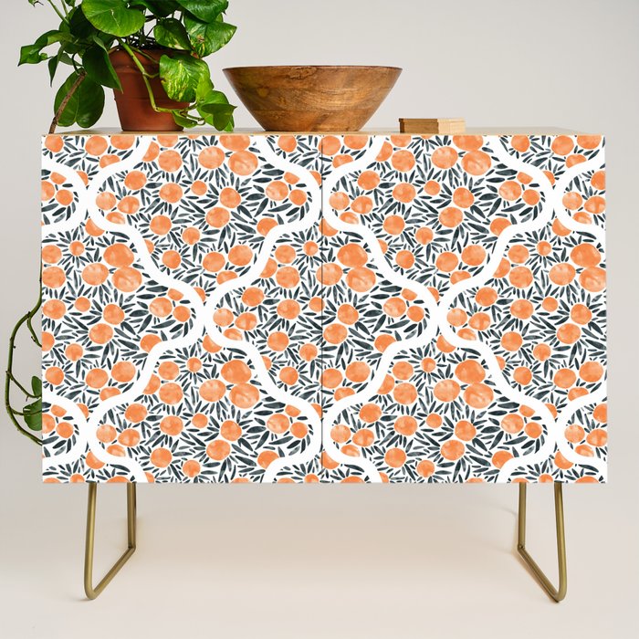 Tangerine Lattice Dreams Credenza Gallery Image 1