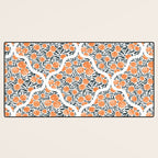 Tangerine Lattice Dreams Desk Mat Gallery Image 3