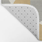 Semicircle Stripes - Gold Bath Mat Gallery Image 2