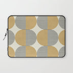 Semicircle Stripes - Gold Laptop Sleeve Gallery Image 1