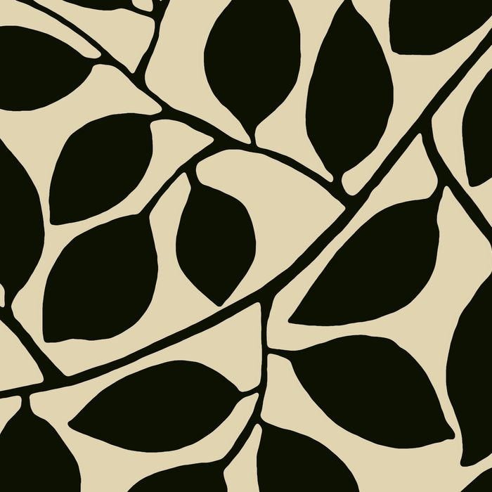 leaves black and white Coffee Mug Gallery Image 2