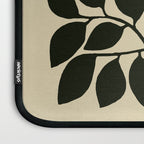 leaves black and white Laptop Sleeve Gallery Image 3