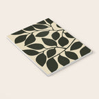 leaves black and white Notebook Gallery Image 3