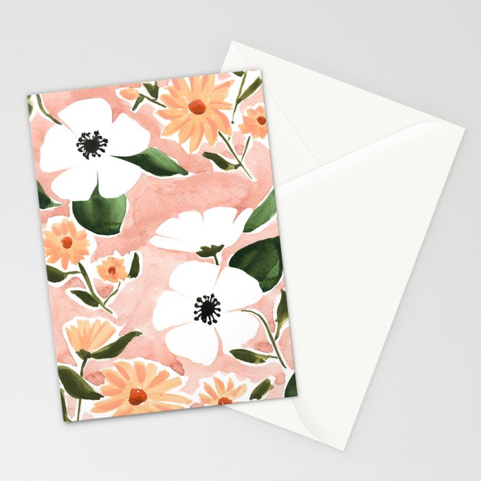 Summer Florals Stationery Card Gallery Image 2