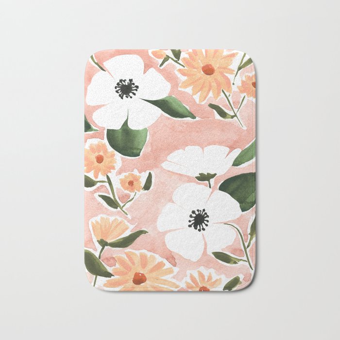 Summer Florals Bath Mat Gallery Image 1
