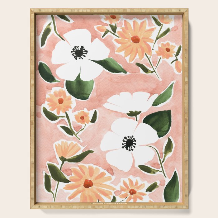 Summer Florals Serving Tray Gallery Image 1