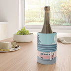 Surfer Graphic Beach Palm-Tree Camper-Van Art Wine Chiller Gallery Image 4