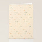 Hand drawn mountain landscape doodle pattern Stationery Card Gallery Image 2