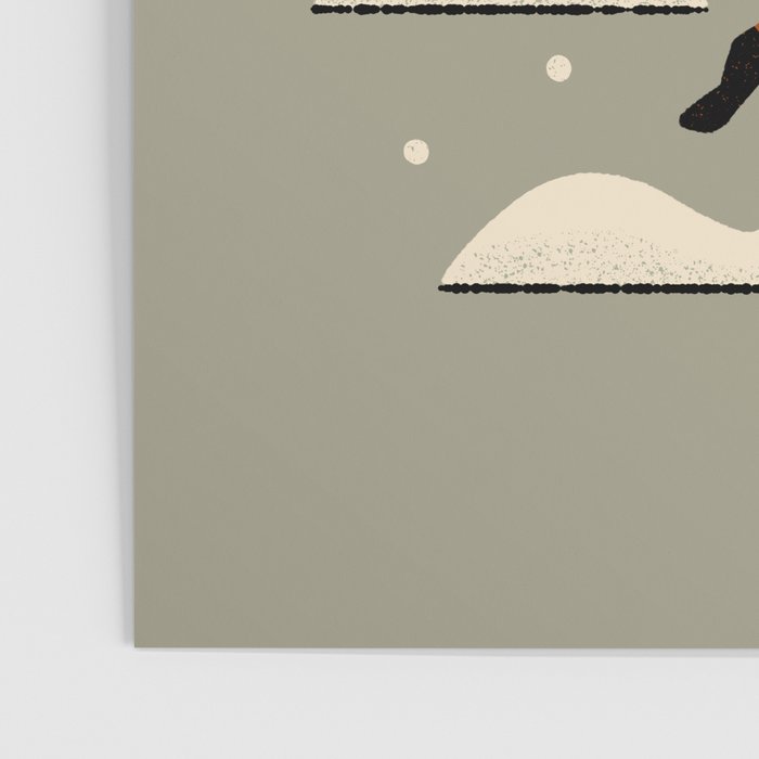 Snowy Evening Fox Poster Gallery Image 3