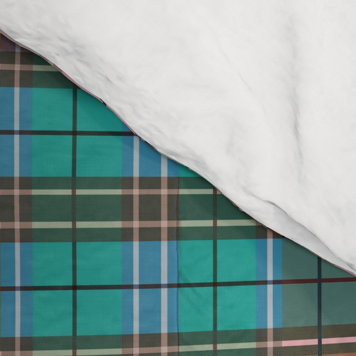 Earthy Tartan Elegance Comforter Gallery Image 4
