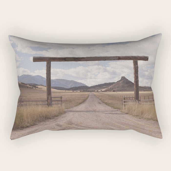 Wide Open Spaces x Montana Landscape Photography Rectangular Pillow Gallery Image 2