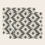 Taos - black and alabaster Placemat Gallery Image 1