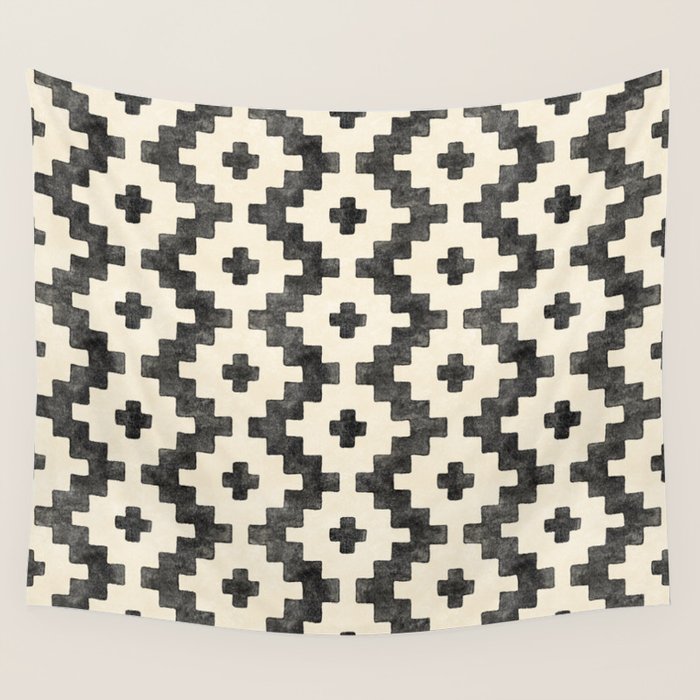 Taos - black and alabaster Wall Tapestry Gallery Image 4