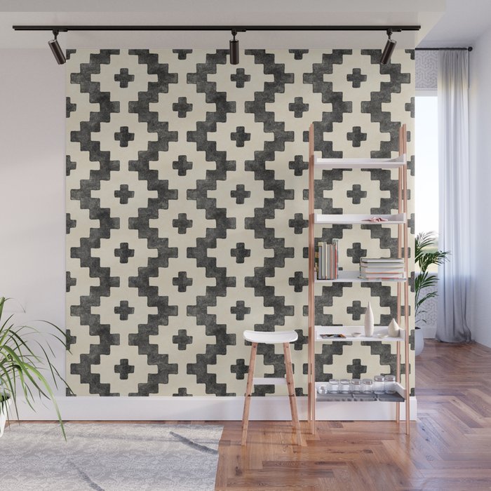 Taos - black and alabaster Wall Mural Gallery Image 1