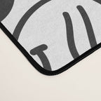 Black and white happy face pattern Desk Mat Gallery Image 4
