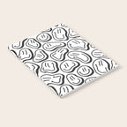 Black and white happy face pattern Notebook Gallery Image 2