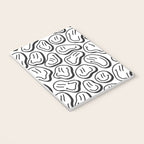 Black and white happy face pattern Notebook Gallery Image 3