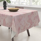Butterfly Pattern soft pink pastel Tablecloth Gallery Image 3