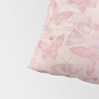 Butterfly Pattern soft pink pastel Pillow Sham Gallery Image 4