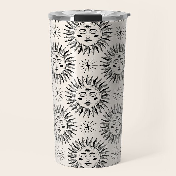 Vintage Sun Travel Mug Gallery Image 1