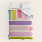 Pastel Tones Colorful Artwork Comforter Gallery Image 6