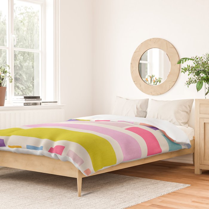Pastel Tones Colorful Artwork Duvet Cover Gallery Image 2