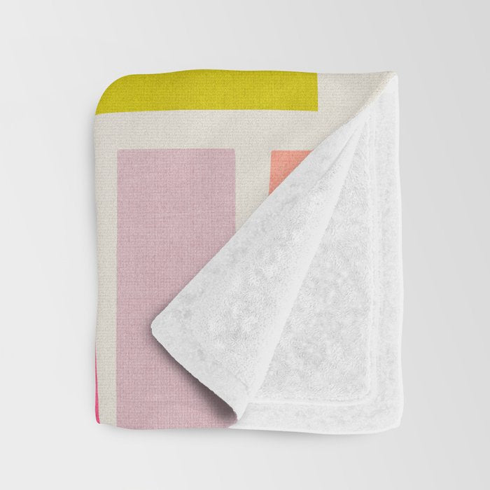 Pastel Tones Colorful Artwork Throw Blanket Gallery Image 3