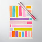 Pastel Tones Colorful Artwork Wrapping Paper Gallery Image 1
