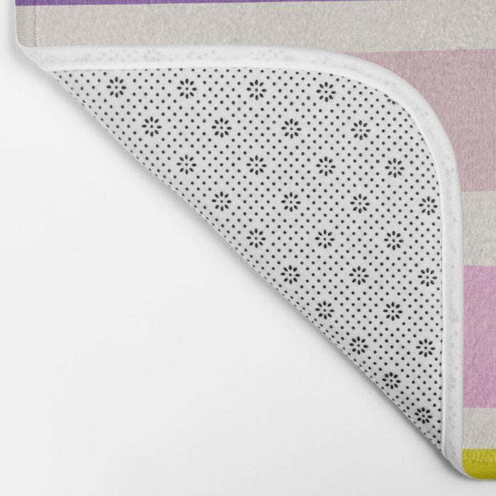 Pastel Tones Colorful Artwork Bath Mat Gallery Image 2