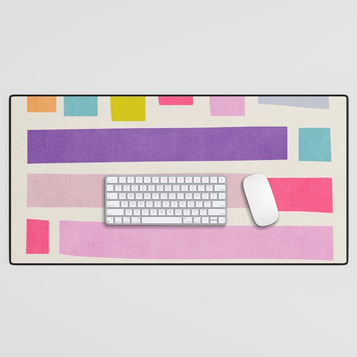 Pastel Tones Colorful Artwork Desk Mat Gallery Image 1
