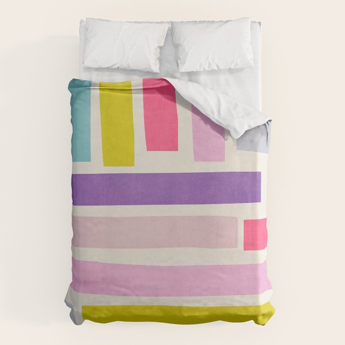 Pastel Tones Colorful Artwork Duvet Cover Gallery Image 6